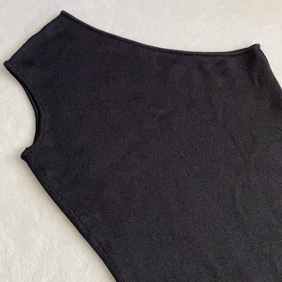 {RL} Ralph Lauren | Black Label One Shoulder Silk Blend Dress Black (2 ?) - Picture 10 of 16